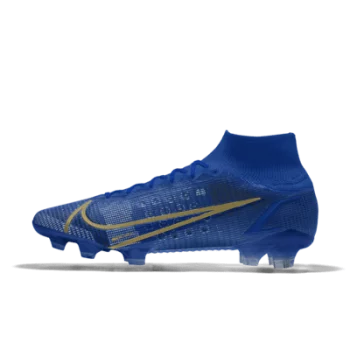 Футбольные бутсы с индивидуальным дизайном Nike Mercurial Superfly 8 Elite By You - Синий